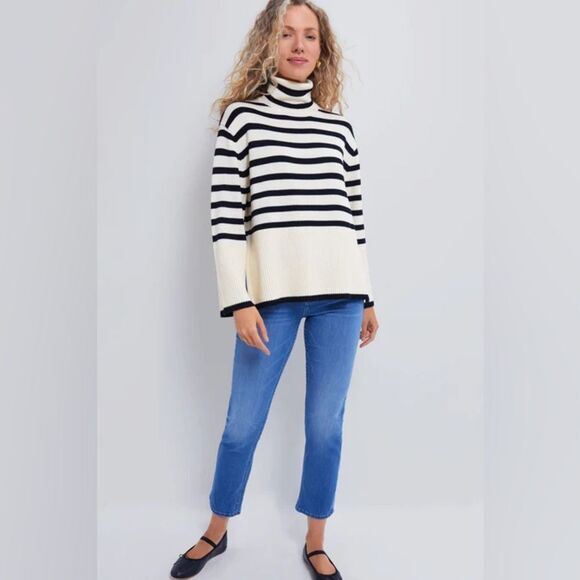 MOTHER Lhasa Love The Mid Rise Rider Ankle Cropped Straight Jeans, Size 27 - Picture 15 of 15